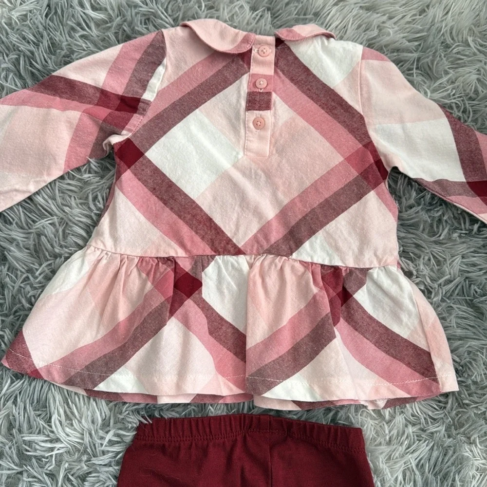 Long sleeve pink & red matching set